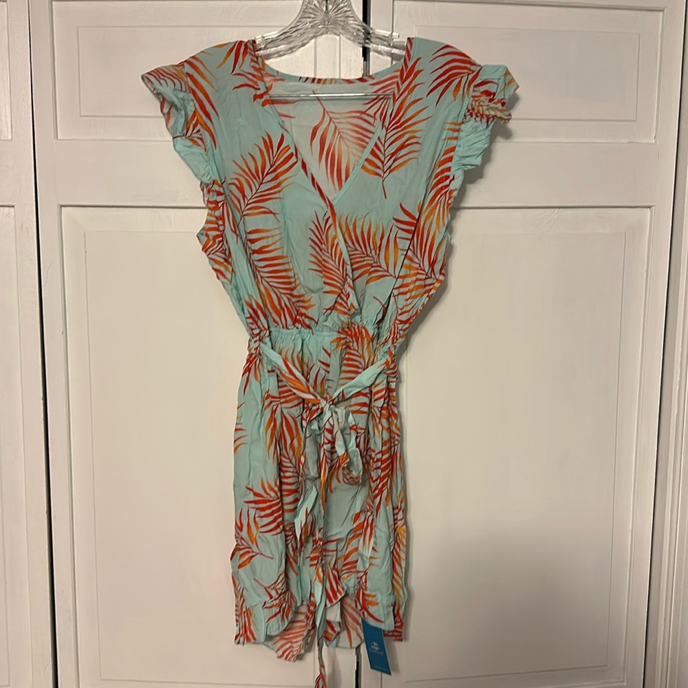 NWT Cupshe Tropical Leaf Print Women’s romper